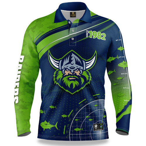 Canberra Raiders NRL Fishfinder Fishing Shirt Polo Sizes S-5XL!