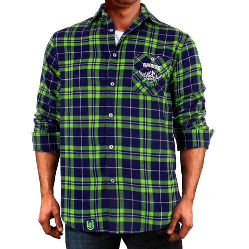 Canberra Raiders NRL 2021 Flannel Shirt Button Up T Shirt Sizes S-5XL!