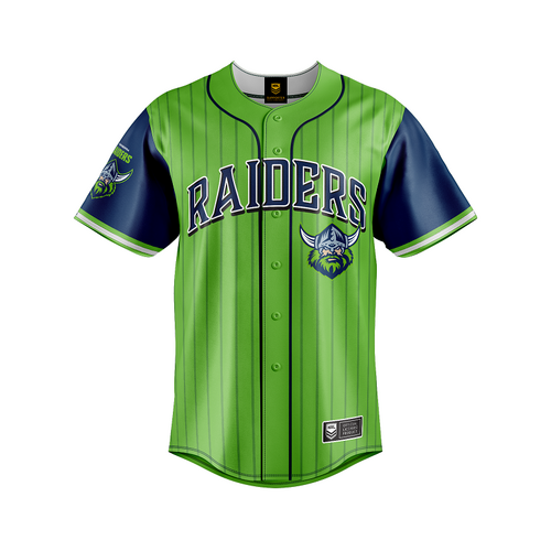 Canberra Raiders NRL Baseball Jersey Slugger T Shirt Sizes S-5XL!