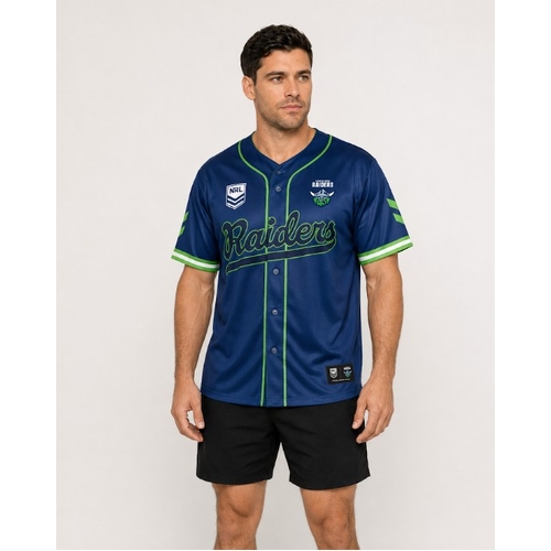 Canberra Raiders NRL 'Homer' Baseball Jersey Slugger T Shirt Sizes S-5XL!