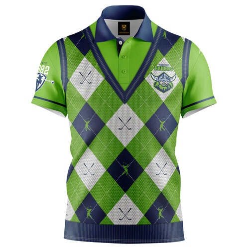 Canberra Raiders NRL 2021 Fairway Golf Polo T Shirt Sizes S-5XL!