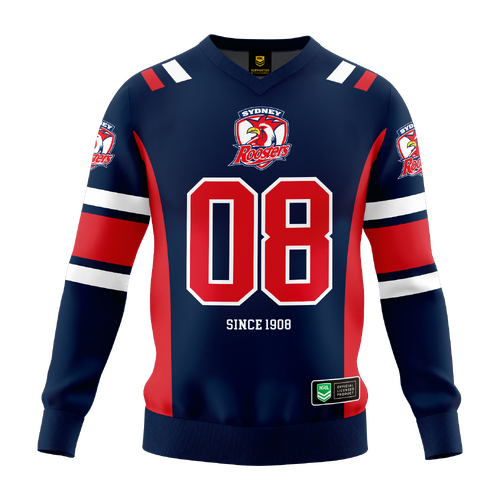 Sydney Roosters NRL 'Quarterback' Pullover Jersey Toddlers Sizes 1-4!