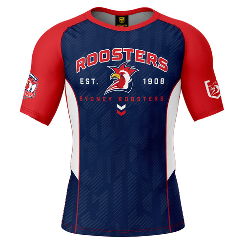 Sydney Roosters NRL Ashtabula Blocker Rash Vest Sizes S-2XL!