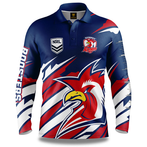 Sydney Roosters NRL Ignition Fishing Shirt Mens Sizes S-5XL!