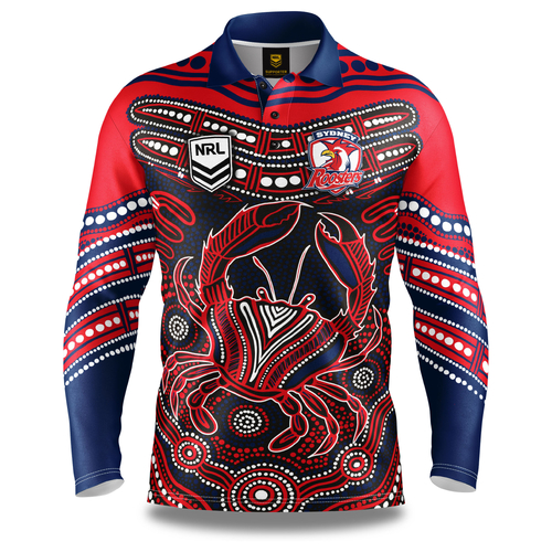 Sydney Roosters NRL 'Karumba' Fishing Shirt Adult Sizes S-5XL!
