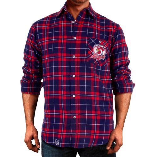 Sydney Roosters NRL 2021 Flannel Shirt Button Up T Shirt Sizes S-5XL!