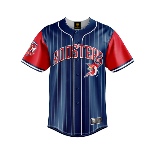 Sydney Roosters NRL Baseball Jersey Slugger T Shirt Sizes S-5XL!