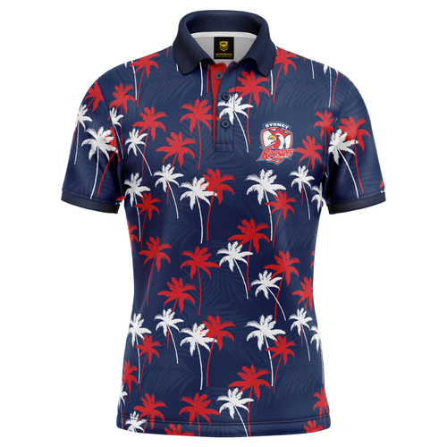 Sydney Roosters NRL 'Par-Tee' Golf Polo T Shirt Sizes S-5XL!