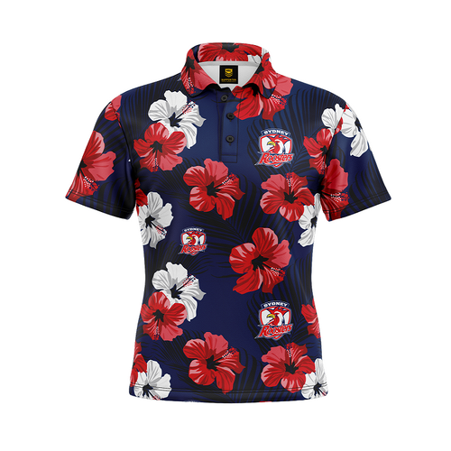 Sydney Roosters 2023 NRL Aloha Golf Polo Sizes S-5XL!