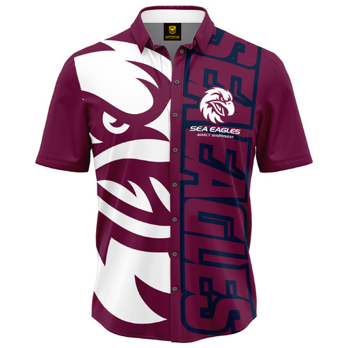 Manly Sea Eagles NRL Showtime Party Polo Shirt Sizes S-5XL!