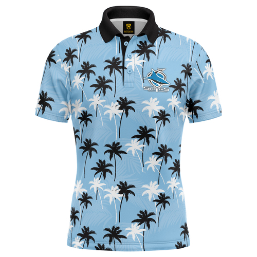 Cronulla Sharks NRL 'Par-Tee' Golf Polo T Shirt Sizes S-5XL!