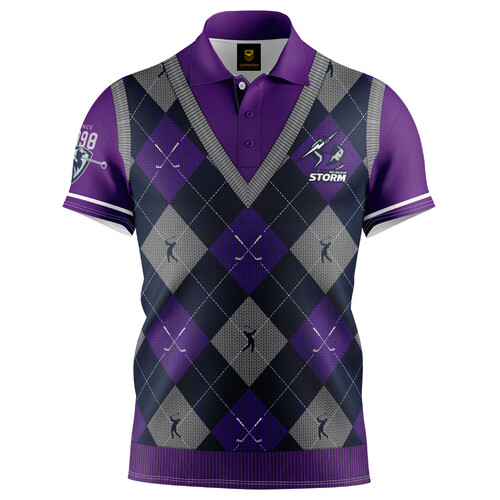 Melbourne Storm NRL Fairway Golf Polo T Shirt Sizes S-5XL!