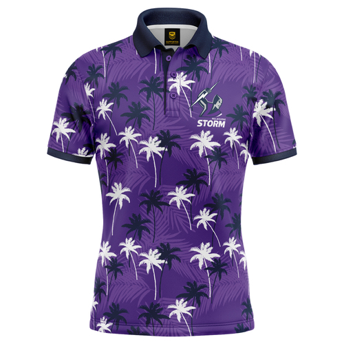 Melbourne Storm NRL 'Par-Tee' Golf Polo T Shirt Sizes S-5XL!