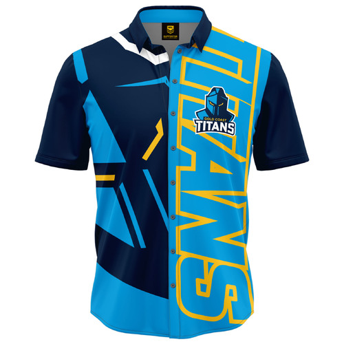 Gold Coast Titans NRL Showtime Party Polo Shirt Sizes S-5XL!