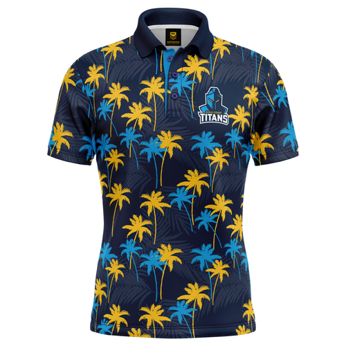Gold Coast Titans NRL 'Par-Tee' Golf Polo T Shirt Sizes S-5XL!