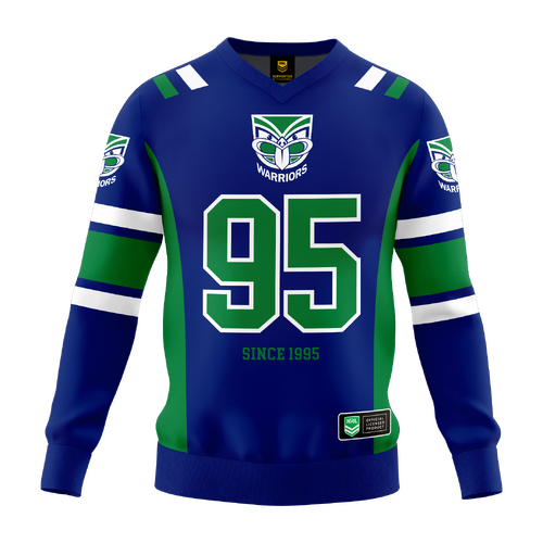 New Zealand Warriors NRL 'Quarterback' Pullover Jersey Toddlers Sizes 1-4!