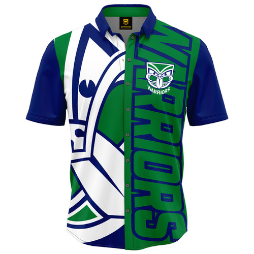 New Zealand Warriors NRL Showtime Party Polo Shirt Sizes S-5XL!