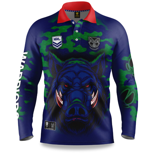 New Zealand Warriors NRL 2021 Outback Polo T Shirt Sizes S-5XL!