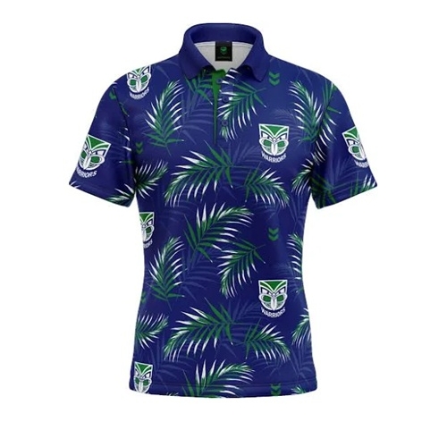 New Zealand Warriors NRL 'Palm Beach' Golf Polo Shirt Sizes Sizes S-5XL!