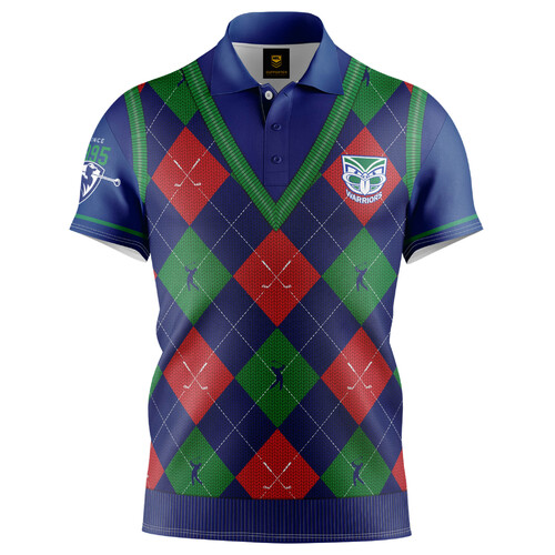 New Zealand Warriors NRL Fairway Golf Polo T Shirt Sizes S-5XL!