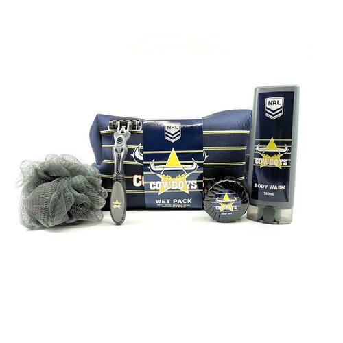 North Queensland Cowboys NRL Toiletries Gift Bag! Bag Body Wash Razor Soap Loofah