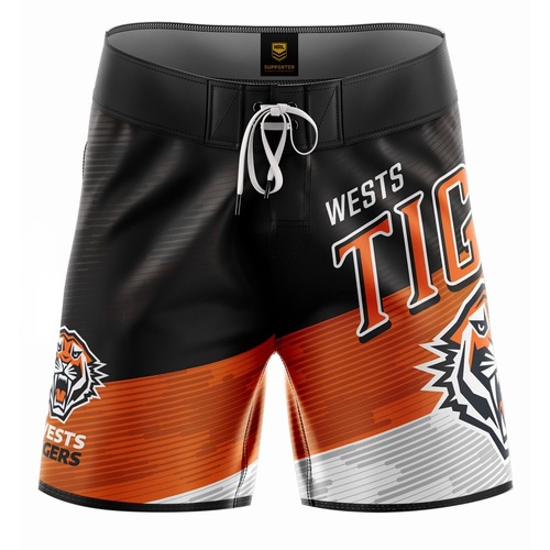 Wests Tigers NRL Barrel Board Shorts Mens Sizes S-5XL!