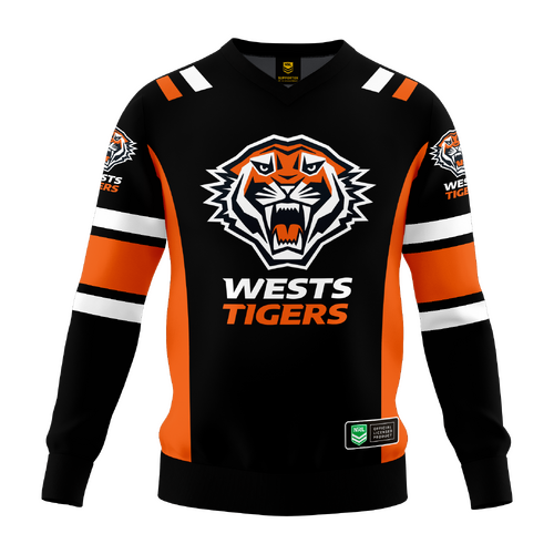 Wests Tigers NRL 'Quarterback' Pullover Jersey Toddlers Sizes 1-4!