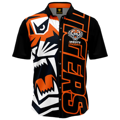 Wests Tigers NRL Showtime Party Polo Shirt Sizes S-5XL!