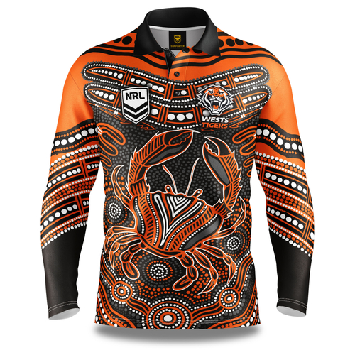 Wests Tigers NRL 'Karumba' Fishing Shirt Adult Sizes S-5XL!
