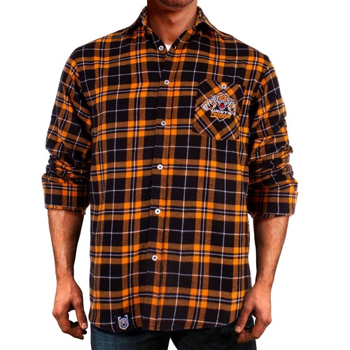 Wests Tigers NRL 2021 Flannel Shirt Button Up T Shirt Sizes S-5XL!