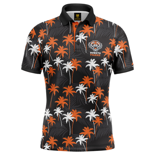 Wests Tigers NRL 'Par-Tee' Golf Polo T Shirt Sizes S-5XL!