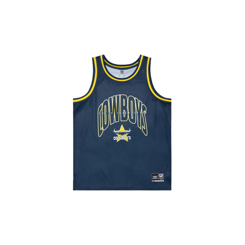 North QLD Cowboys NRL NAR Basketball Singlet Size S- 5XL! S4
