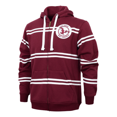 Manly Sea Eagles ARL/NRL Retro Zip Hoodie Size S-5XL! BNWT's!