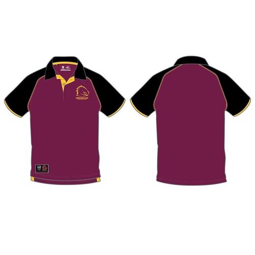 Brisbane Broncos NRL Classic Knitted Polo Shirt Sizes S-4XL! BNWT! 6