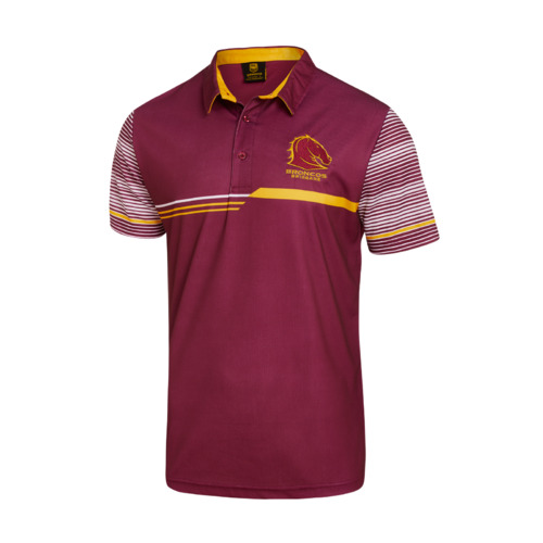 Brisbane Broncos NRL Classic Sublimated Polo Shirt Size S-5XL! S18
