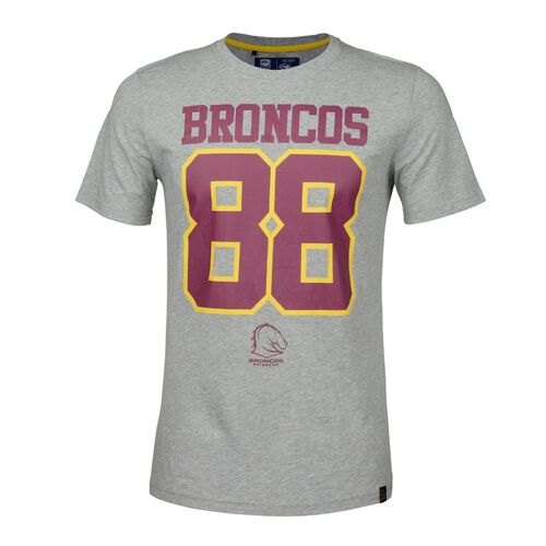 Brisbane Broncos NRL Classic Cotton Lifestyle T Shirt Sizes S-5XL! S19