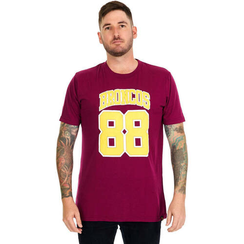 Brisbane Broncos NRL 2019 Classic Varsity T Shirt Sizes S-5XL! W19
