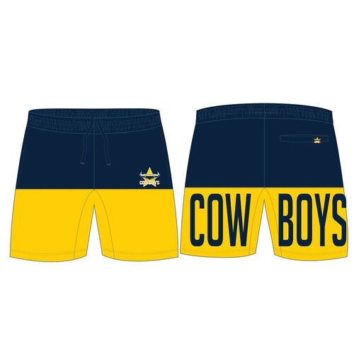 North Queensland Cowboys NRL Classic Training Gym Shorts Size S-5XL! S19