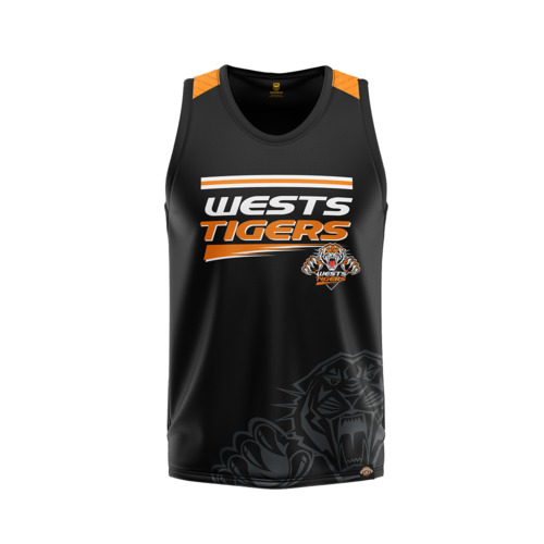 Wests Tigers NRL 2020 Classic Training Singlet Sizes S-5XL! S20