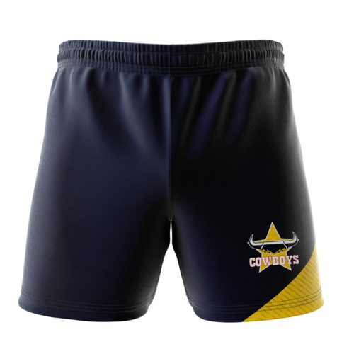 NQ Cowboys NRL 2020 Classic Training Shorts Sizes S-5XL! S20