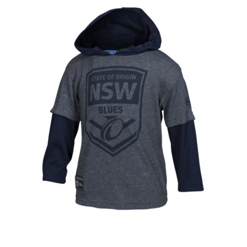 NSW Blues State Of Origin Premium Kids/Infant Long Sleeve T Shirt Sizes 2-6!7