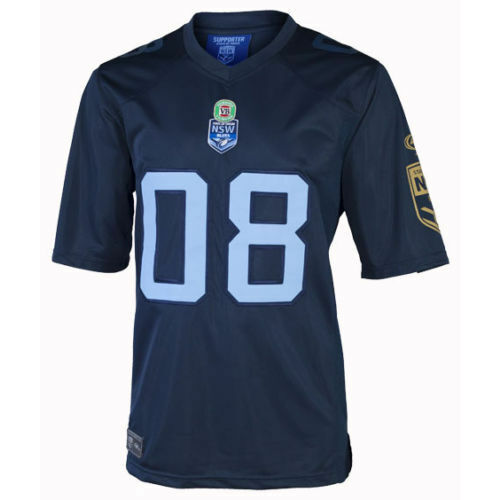 NSW Blues State Of Origin Classic Gridiron Jersey Sizes S-2XL! NRL!7
