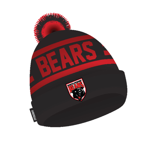 North Sydney Bears NRL Sinalli Pom Pom Beanie Hat/Cap!