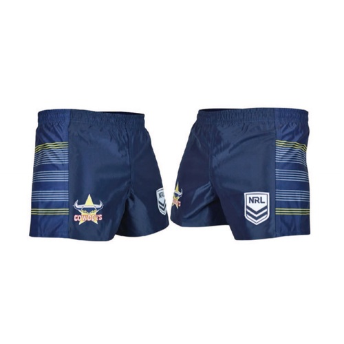 NQ Cowboys NRL Home Supporters Shorts Sizes S-5XL! NEW STYLE