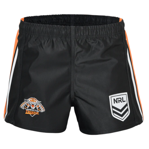 Wests Tigers NRL Home Supporters Shorts Pinstripe Sizes S-5XL! NEW NRL LOGO