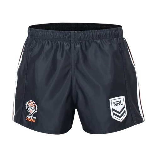 Wests Tigers NRL Home Supporters Shorts Pinstripe Sizes S-5XL! NEW NRL LOGO