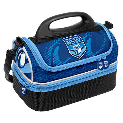 New South Wales NSW Blues Origin NRL Insulated Lunch Print Dome Cooler Bag Lunch Box