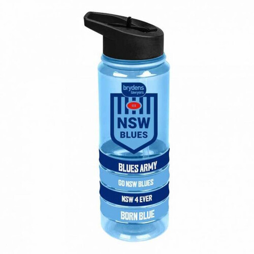 New South Wales Blues SOO NRL Tritan Water Bottle with Wristbands!!