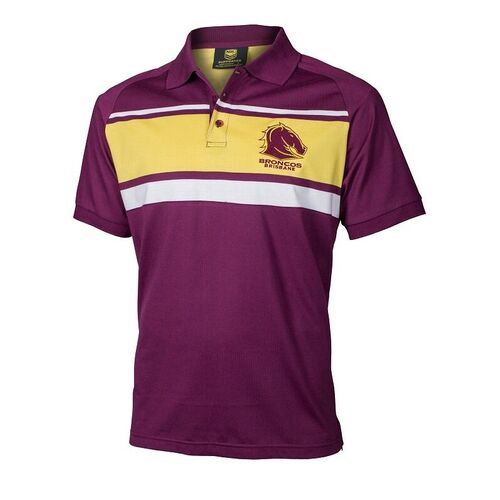 Brisbane Broncos NRL Classic Knitted Polo Shirt Size S-5XL! BNWT's! 5