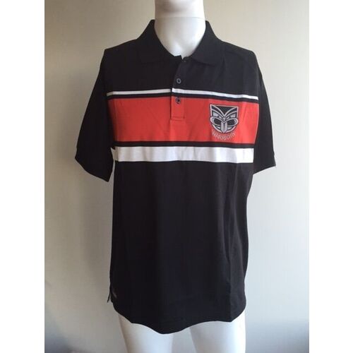 New Zealand Warriors NRL Classic Sports Knitted Polo Shirt Size S-5XL!